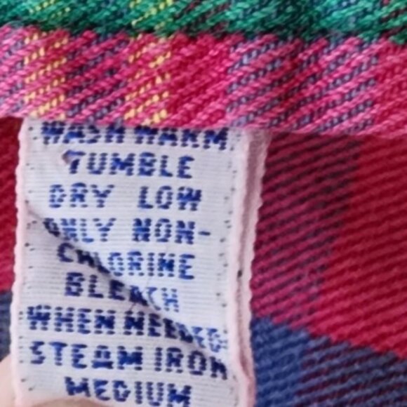 Ralph Lauren Pink Plaid Long Sleeve Button Down Shirt Size Medium 100% Cotton - Picture 14 of 15